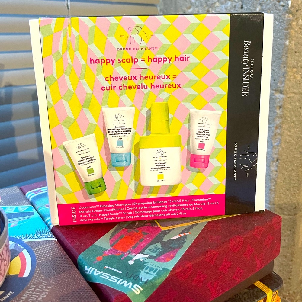 Drunk elephant happy scalp system travel size